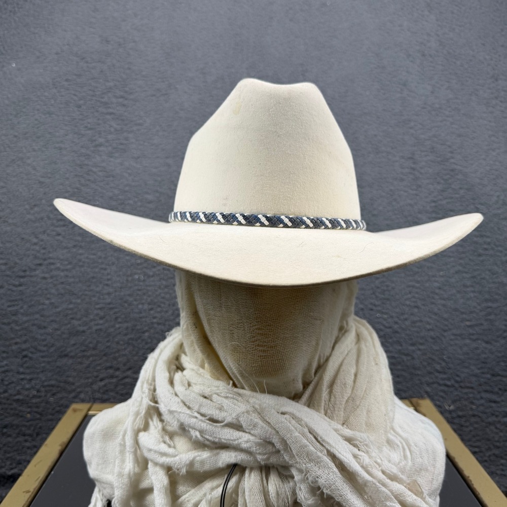 Bradford Western by Resistol White Cloud Fur Blend Cowboy Hat 7 1/8 R XX 0208